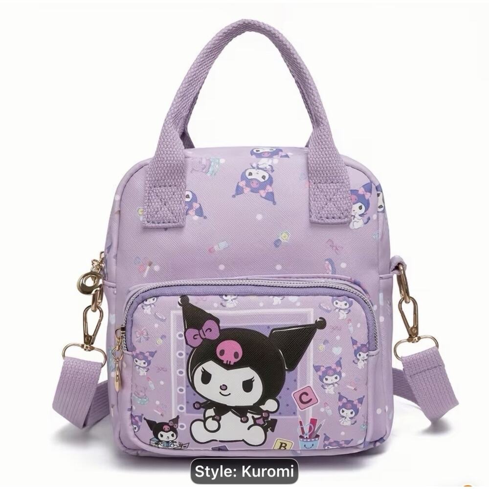 Kuromi Small Purple Hand and Shoulder Strap Bag Purse New